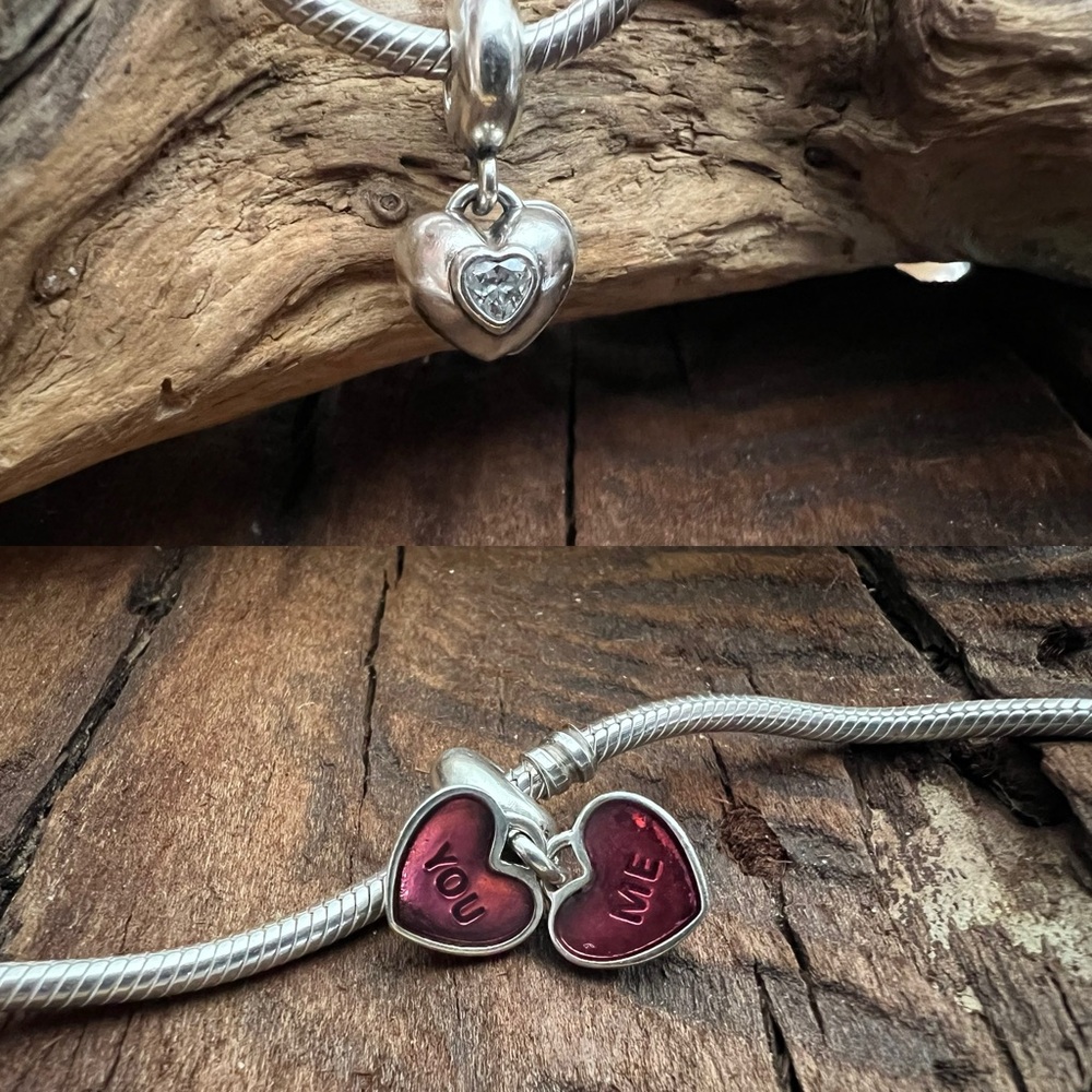 Silver Heart Charm Bracelet